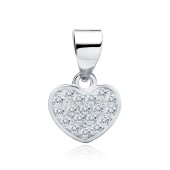 Pandantiv argint inima cu pietre DiAmanti Z0823C-DIA